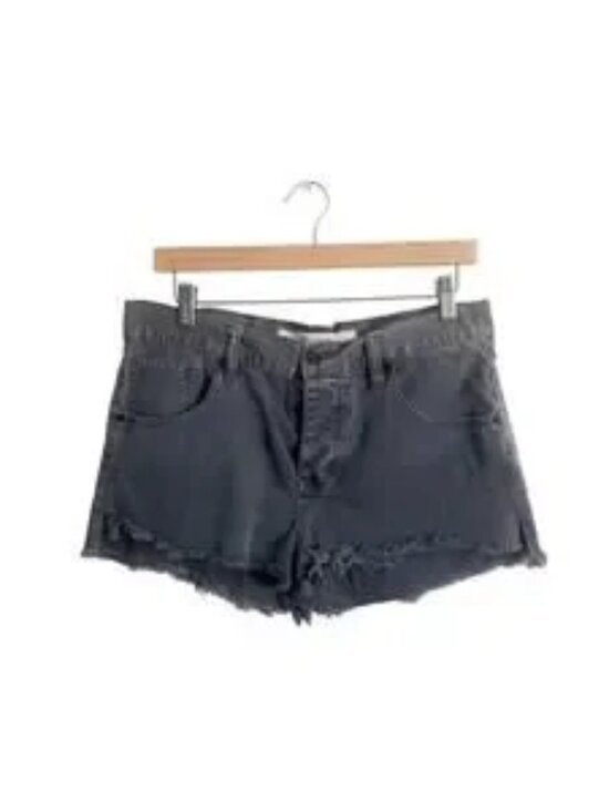 Pants - Gray Cutoff Denim Shorts